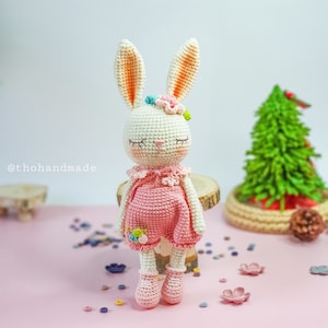Crochet doll for sale, Amigurumi easter Bunny, Crochet Rabbit, Amigurumi doll for sale, amigurumi toy for sale, stuffed bunny, cuddle doll