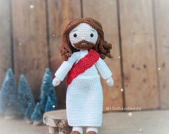 Jesus crochet amigurumi doll, amigurumi Jesus, crochet Jesus stuffed doll, Jesus plush doll, crochet doll for sale, Christian, Catholic doll