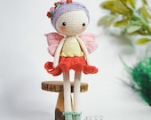 Christmas gift, crochet amigurumi fairy princess doll, amigurumi fairy, crochet fairy princess stuffed doll, cuddle dol, best gifts for kids