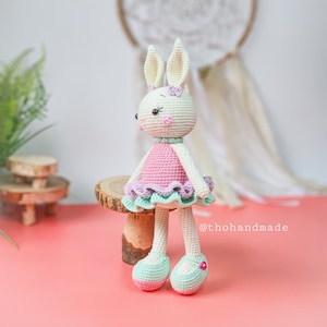 Crochet doll for sale, amigurumi animal for sale, amigurumi toy for sale, Amigurumi doll for sale, stuffed rabbit, cuddle bunny, plushies