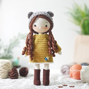 crochet doll for sale, amigurumi doll for sale, crochet amigurumi doll, princess doll, stuffed doll, cuddle doll, amigurumi girl, plush toys