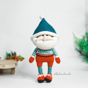 Christmas Gnome crochet amigurumi, crochet Noel gnome stuffed, amigurumi gnome, christmas gift, crochet gnome plushies, baby shower gift