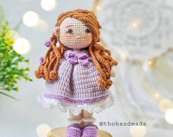 crochet doll for sale, amigurumi doll for sale, amigurumi toy for sale, princess doll, stuffed doll, cuddle doll, amigurumi girl, plush toys