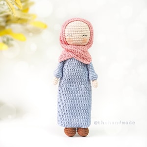 crochet doll, amigurumi doll, crochet hijab doll, amigurumi muslim doll, stuffed doll, handmade cuddle doll, crochet amigurumi doll for sale
