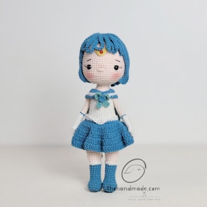 Manga sailor crochet amigurumi doll, amigurumi sailor doll, crochet stuffed doll, handmade doll, crochet anime sailor moon, gift for child