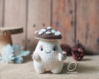 paddenstoel gehaakte amigurumi pop, gehaakte paddenstoel gevulde pop, amigurumi speelgoed, gehaakte handgemaakte pop, amigurumi pop, baby douche cadeau