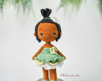 Princess Emma from The Frog Princess, amigurumi princess,  amigurumi fairy doll, cuddle doll, stuffed doll, baby shower gift, gift for kid