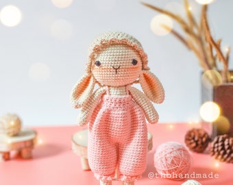 Crochet doll for sale, amigurumi animal for sale, amigurumi toy for sale, Amigurumi doll for sale, stuffed rabbit, cuddle bunny, toy plushie