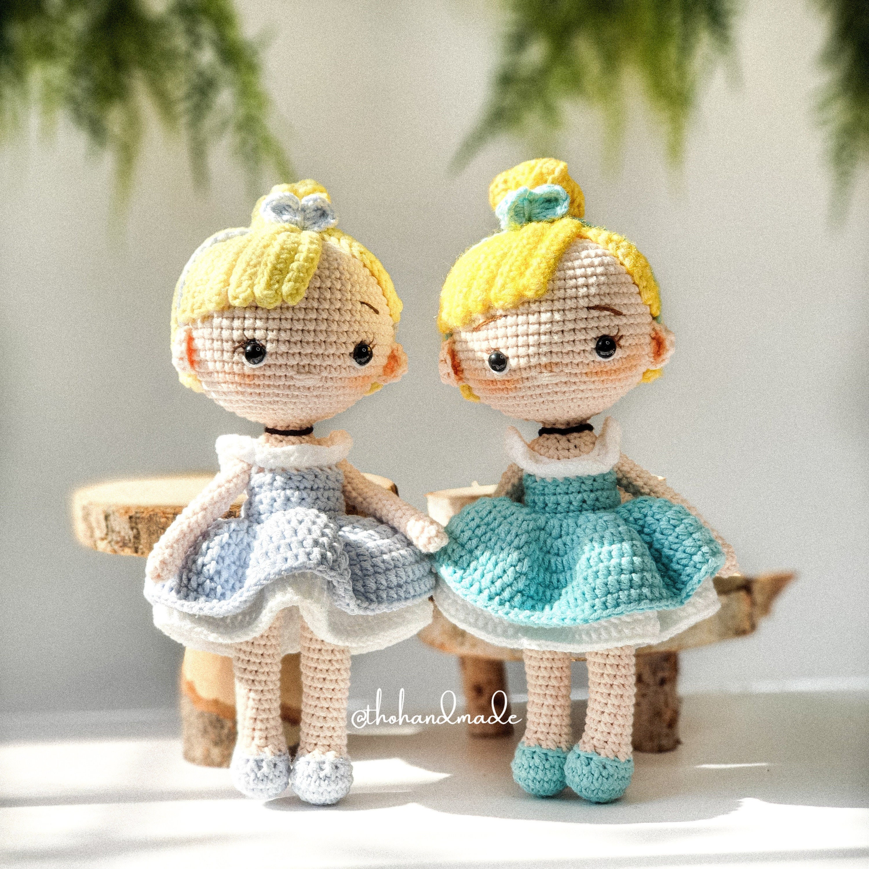 Cinderella crochet amigurumi doll, amigurumi princess doll, crochet cinderella stuffed doll, amigurumi fairy doll, birthday baby shower gift