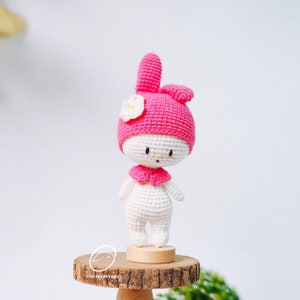 Bunny Melody crochet doll, amigurumi rabbit, crochet doll for sale, amigurumi doll, stuffed bunny, crochet melody plushies, baby shower gift