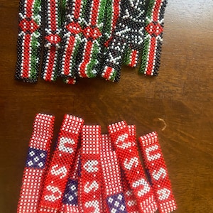 Kenyan and USA  beaded bracelets