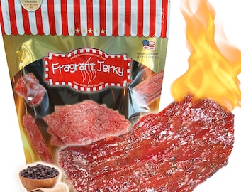 Fire-Grilled Beef Jerky (Black Pepper Flavor) ~Singapore street food~ *Grilled Fresh to Your Order *Shipped the Same Day