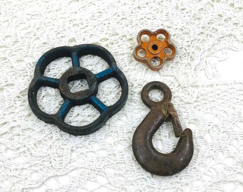 Vintage Hardware Huge 7.8 Vintage Water Faucet Handle Extra Large Soviet Valve Knob Idustrial Decor Steampunk Supply.