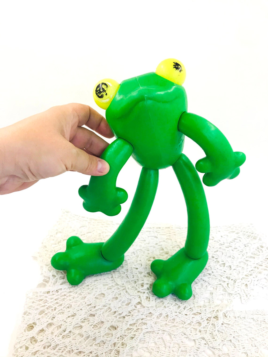 Vintage soviet plastic toy frog Plastic toy for baby child Etsy