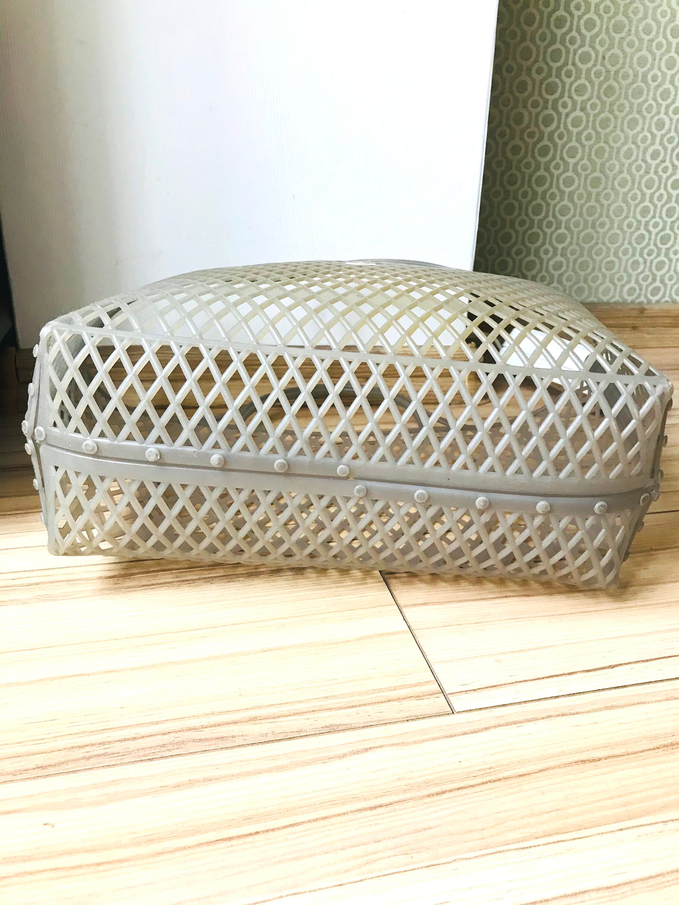 Vintage gray plastic mesh bag Shopping basket Shopping bag Etsy