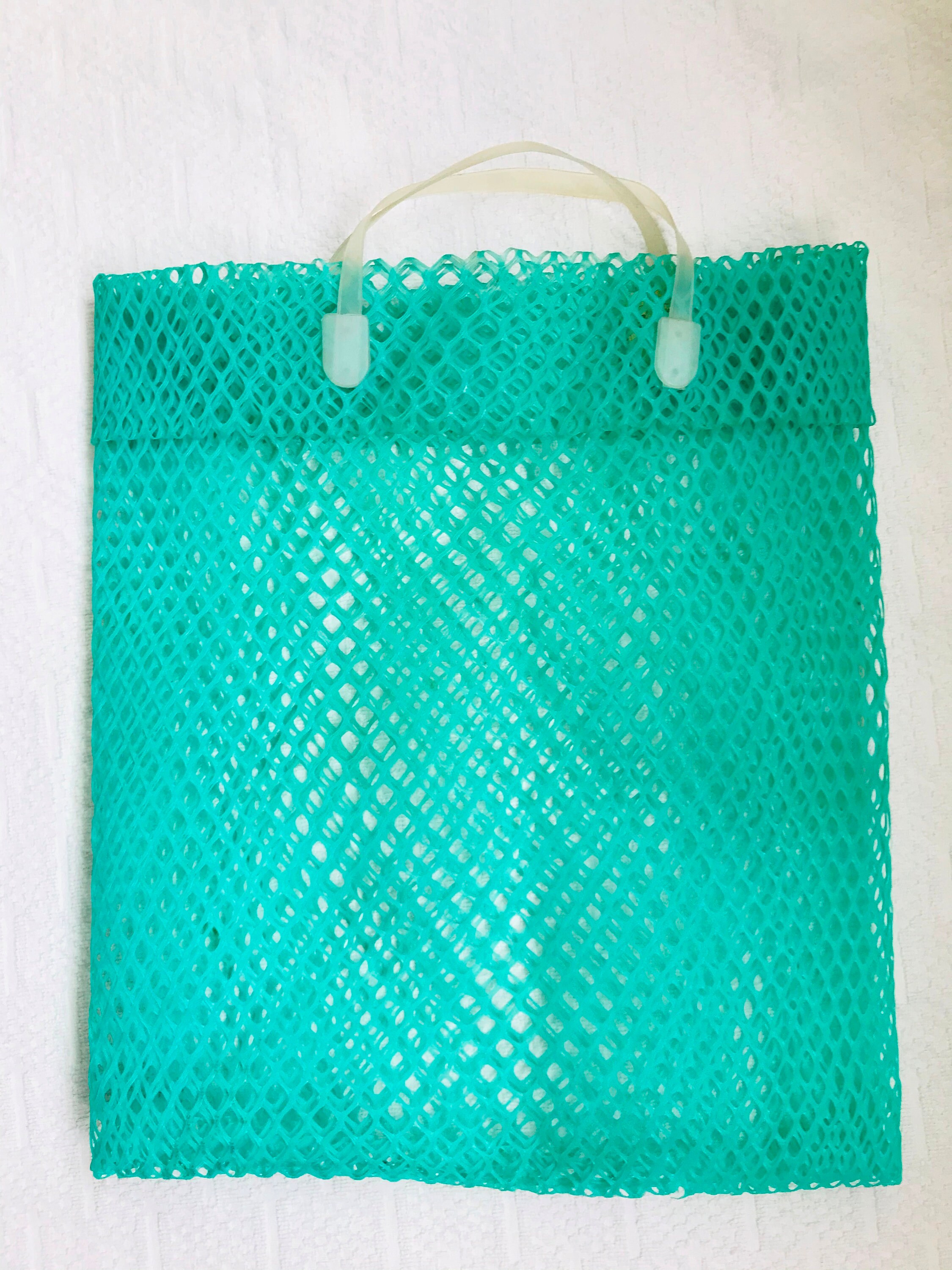 Vintage Green Plastic Mesh Bag Shopping Bag Tote Bag Summer Etsy