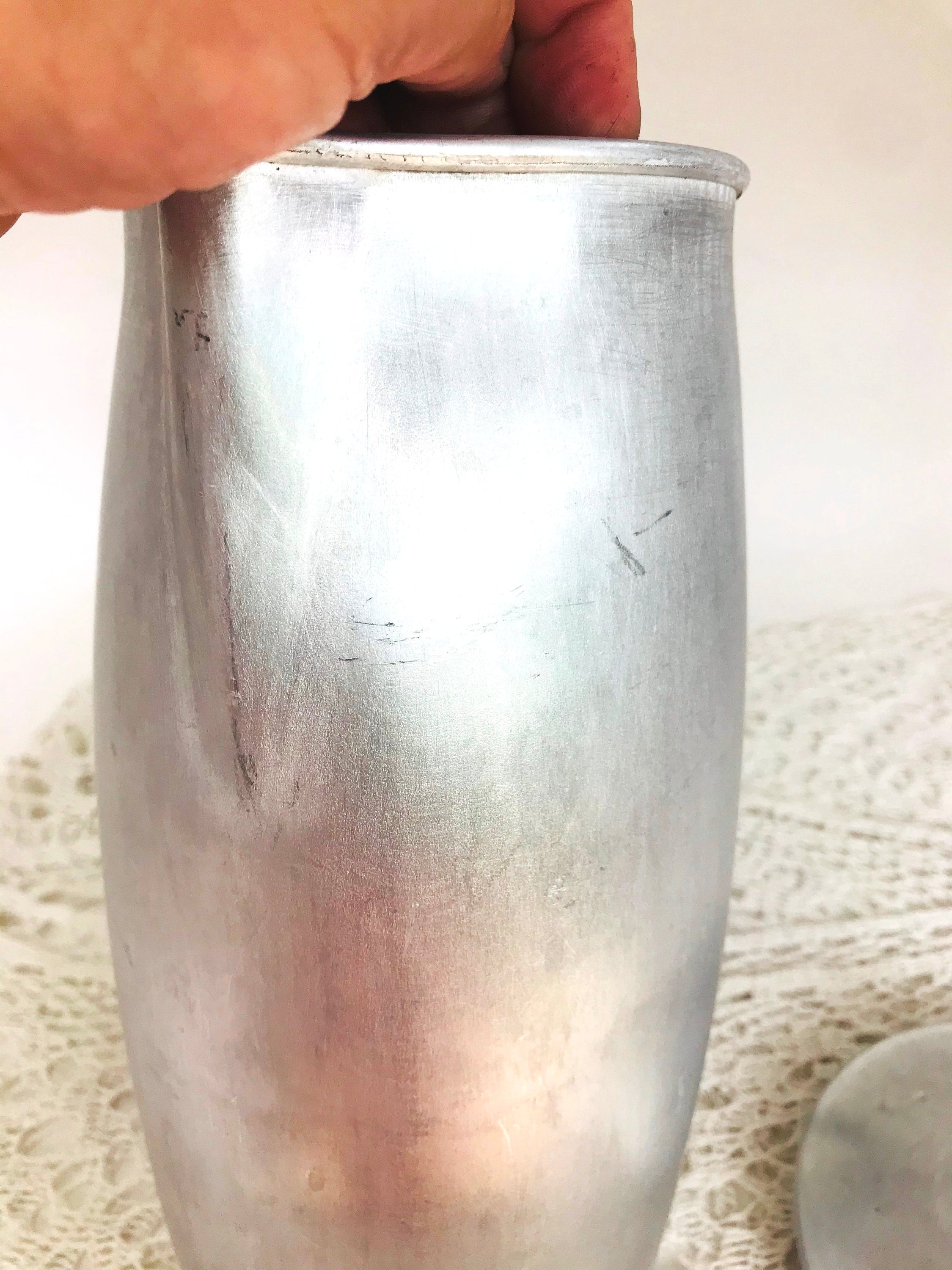 Large Vintage Aluminum Coffee Pot 2 Liters Aluminum Camping