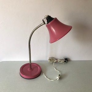 Vintage Tisch Nachttischlampe Dekorative Retro rosa silber Metall Schreibtischlampe Nachttischlampe Schlafzimmer Handwerk Zimmerlampe Hausbeleuchtung Pilzlampe