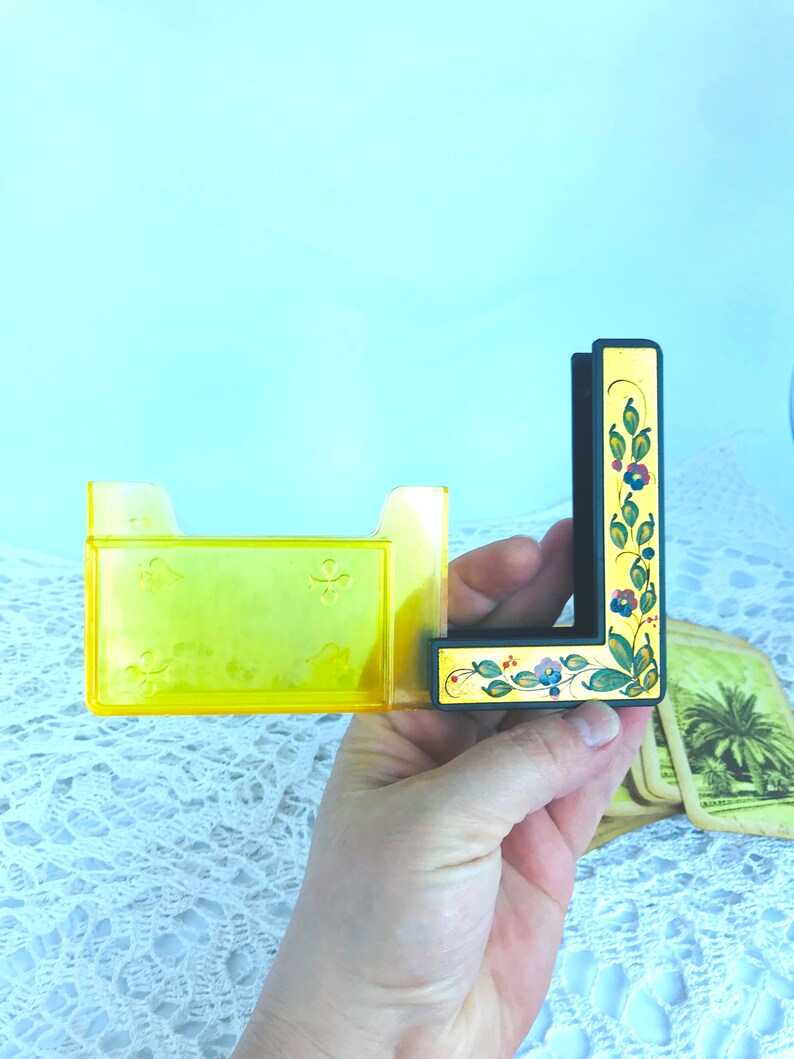 Vintage Playing Cards Plastic Case Playing Card Box Cover for Etsy