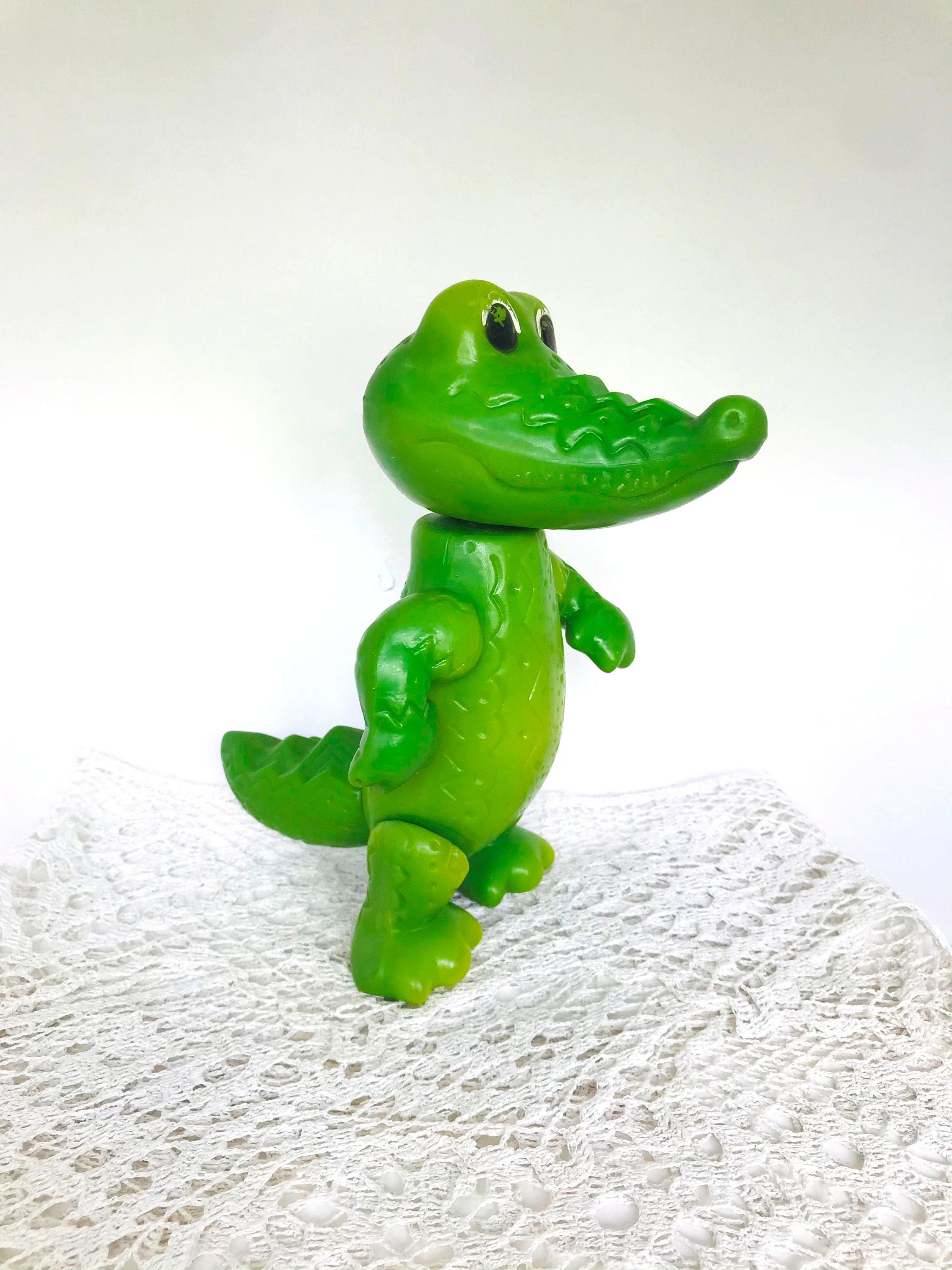 Jouet Vintage URSS - Crocodile En Plastique, 25 Cm, Personnage Gena Cheburashka