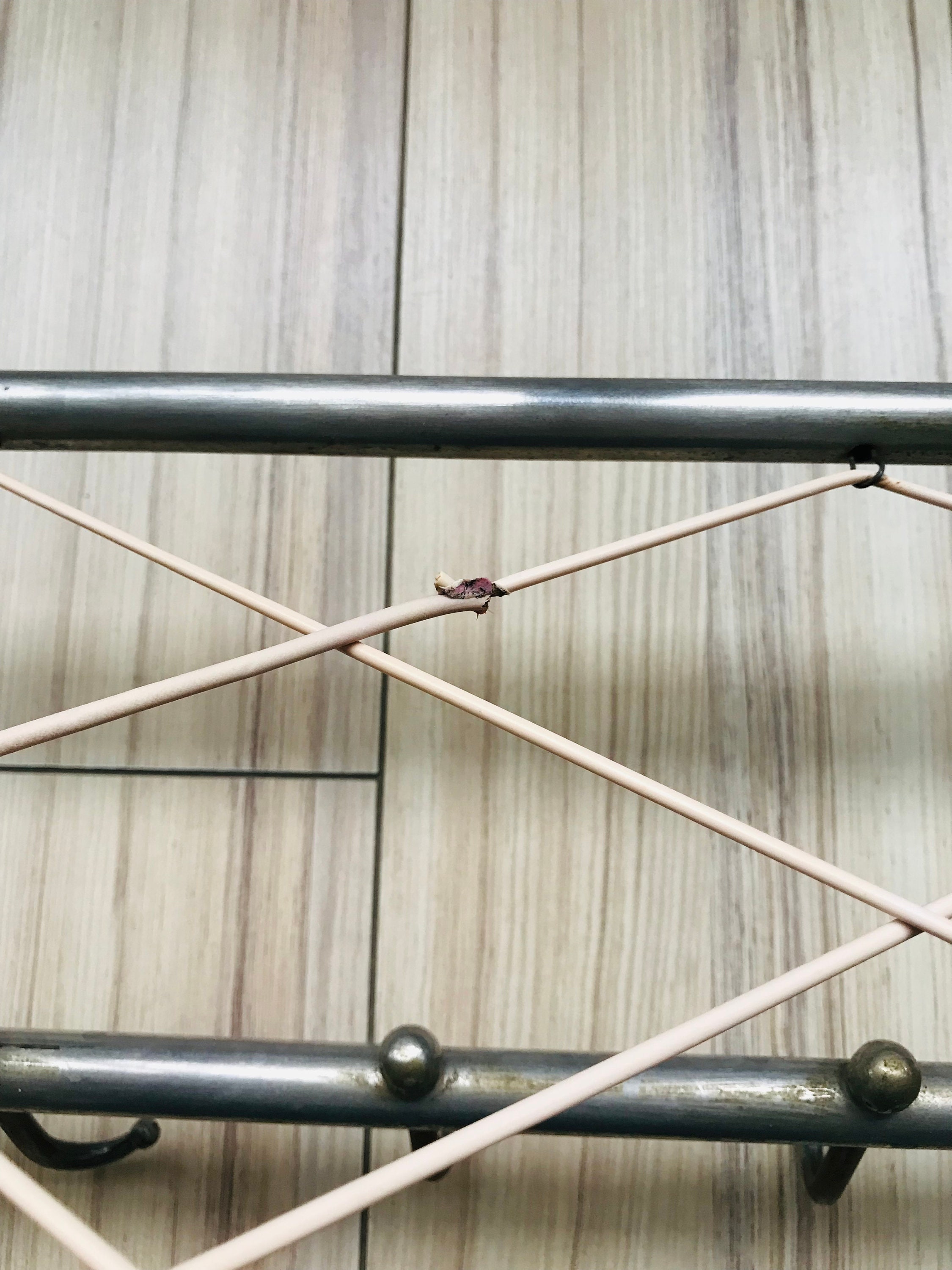 Vintage Metal Shelf With Hooks Gray Vintage Metal Two Tier Etsy