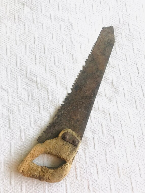 Large Antique Buck Saw Old Wood Saw Vintage Tree Saw Antique Wood