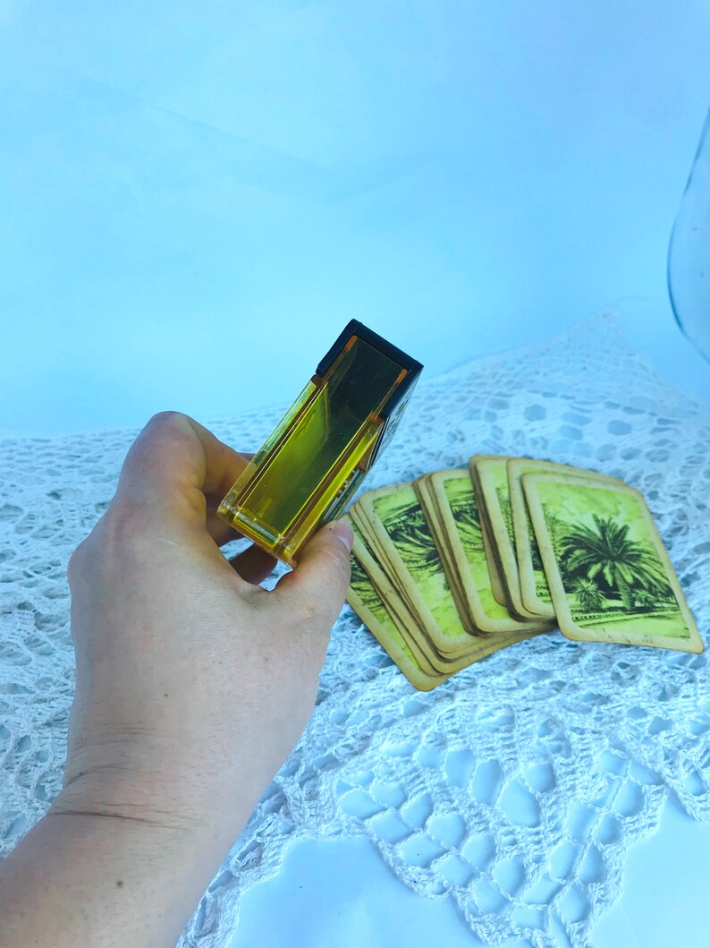 Vintage Playing Cards Plastic Case Playing Card Box Cover for Etsy