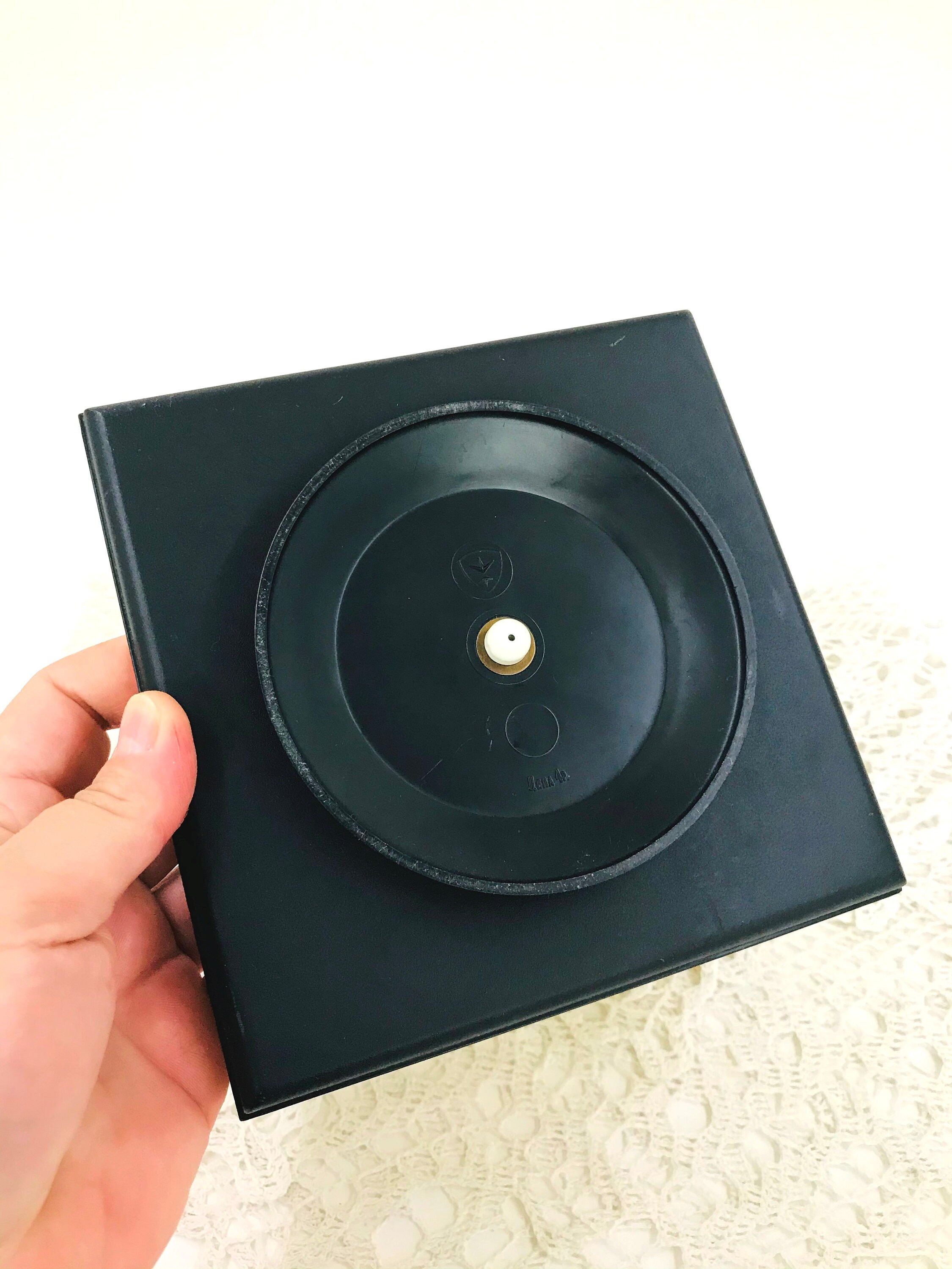 Vintage plastic cassette tape holder White black cassette tape Etsy