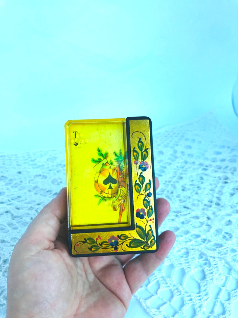 Vintage Playing Cards Plastic Case Playing Card Box Cover for Etsy