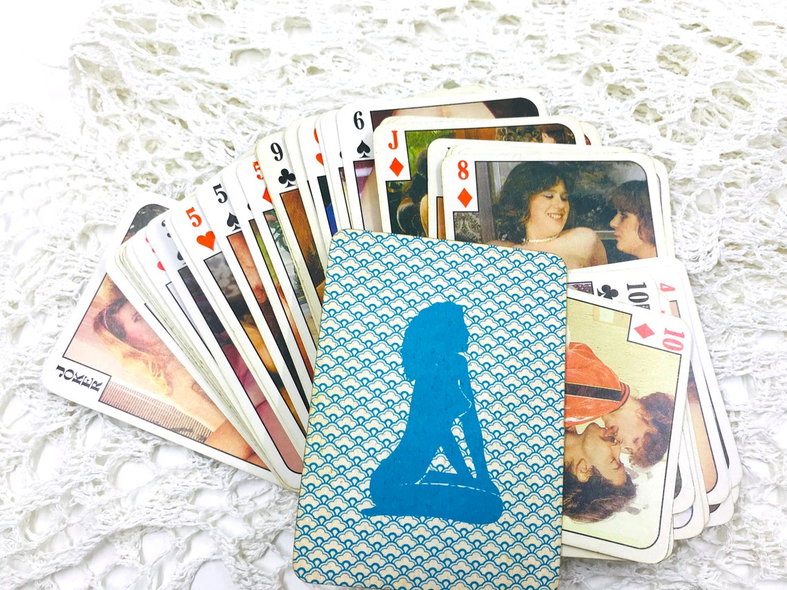 Erotic playing cards Nude girls ladies and men Set of 54 cards Etsy