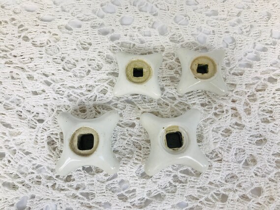 Lot Of Vintage White Porcelain Handles For Bathroom Sink Etsy