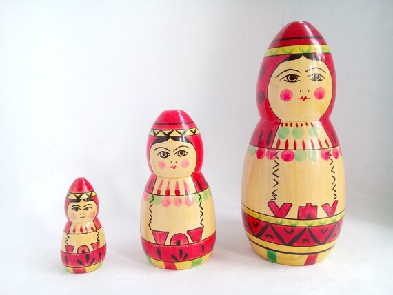 wooden nesting dolls