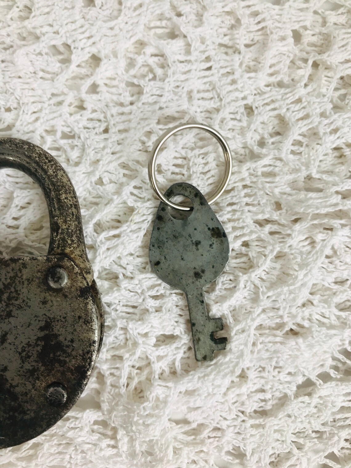 Vintage functional padlock and key to door Decorative padlock Etsy