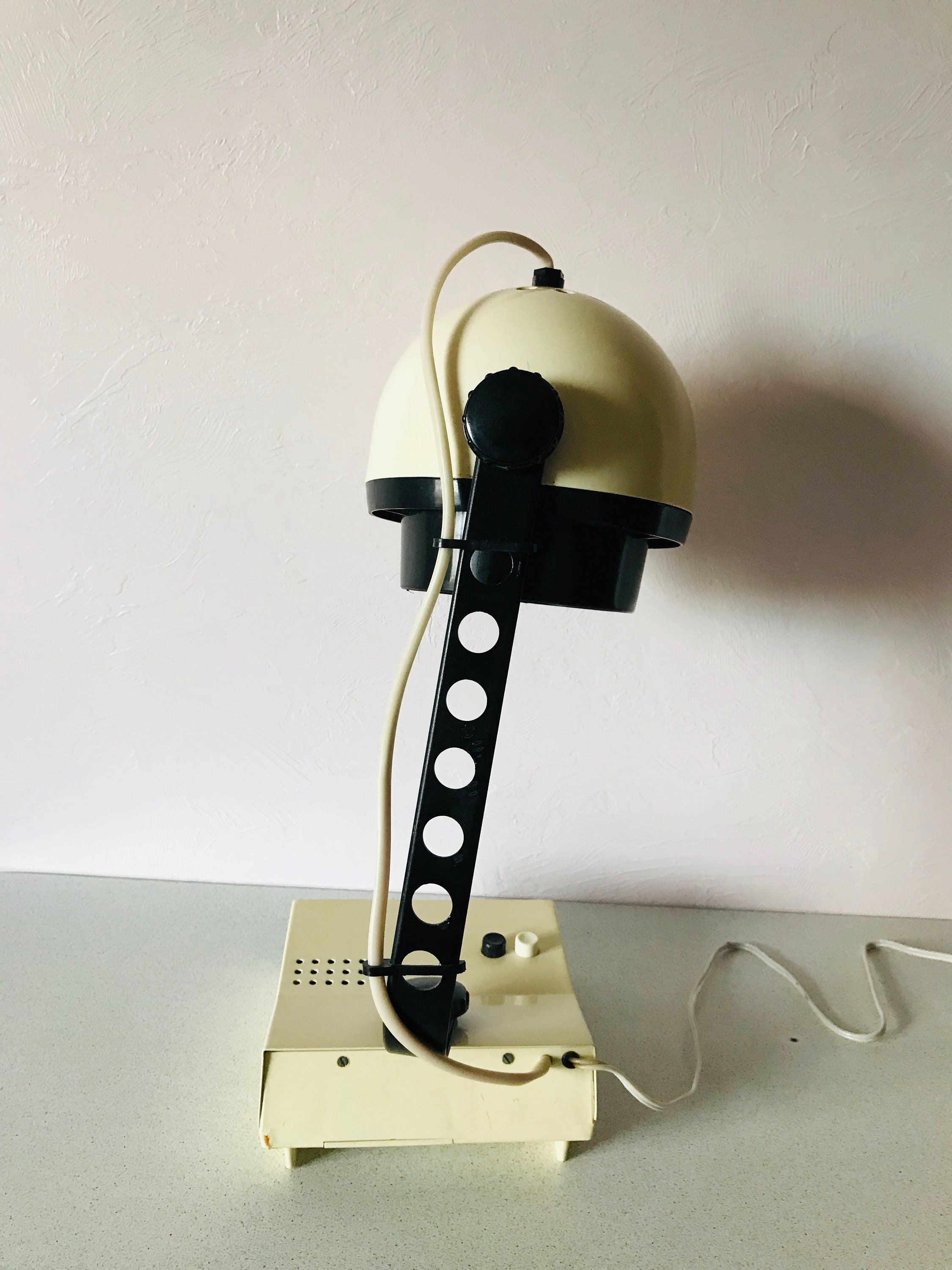 Vintage table bedside lamp with electronic clock Decorative | Etsy