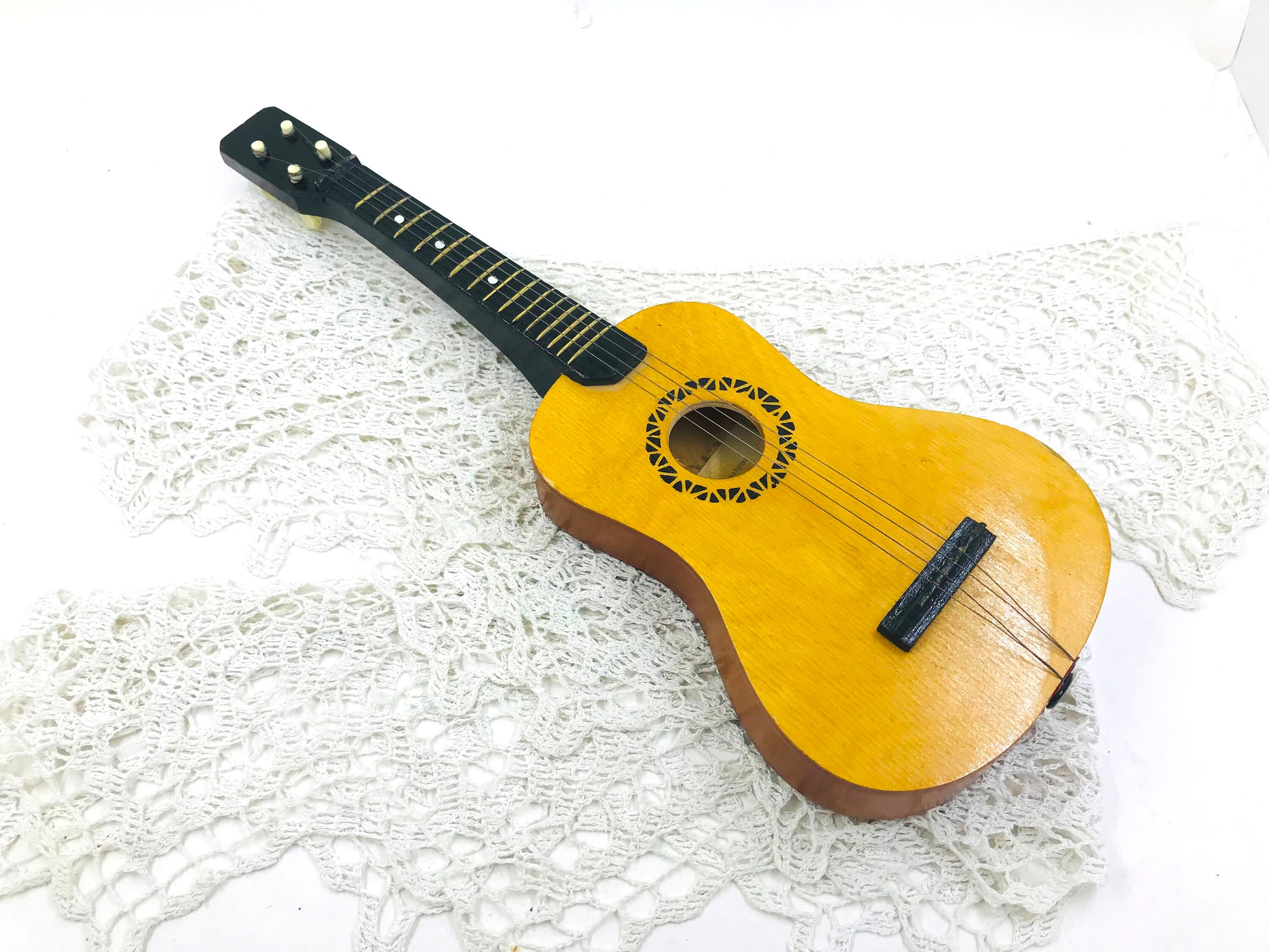 Vintage Children s Toy Guitar 4 String Retro Mini Russian Musical