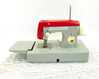 Vintage baby sewing machine  Manual small sewing machine for children Decorative Seamstress Fabric Store Alterations Decor