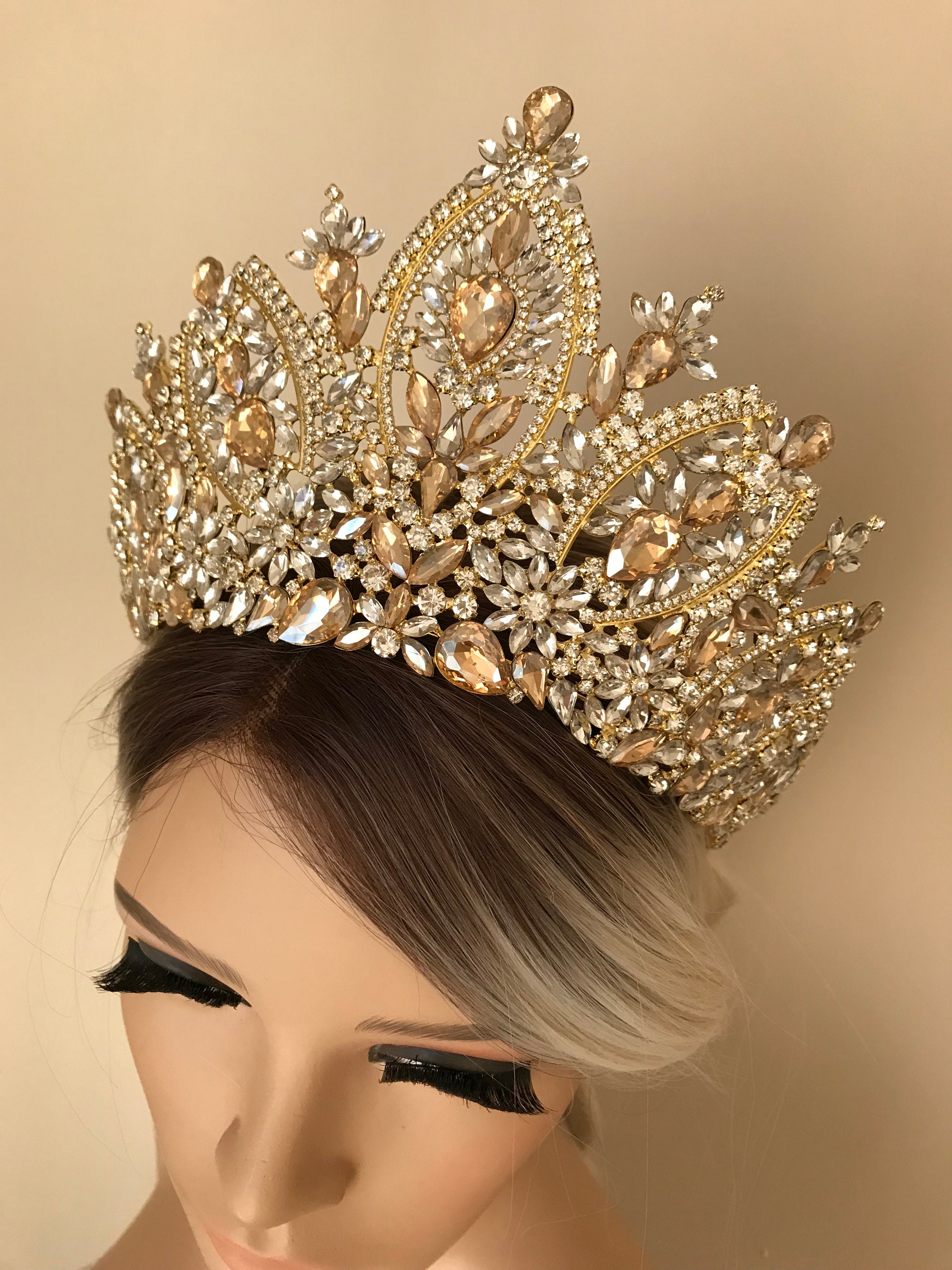 Set Tiara E Orecchini In Cristallo Elegante: Perfetto - Foto 5