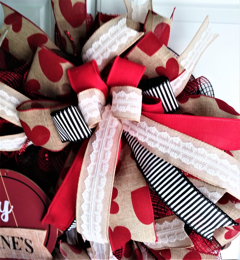 Valentines Door Wreath Valentines Wreath Valentines Decor Charming Valentines Wreath Country Valentines Wreath Happy Valentines Wreath