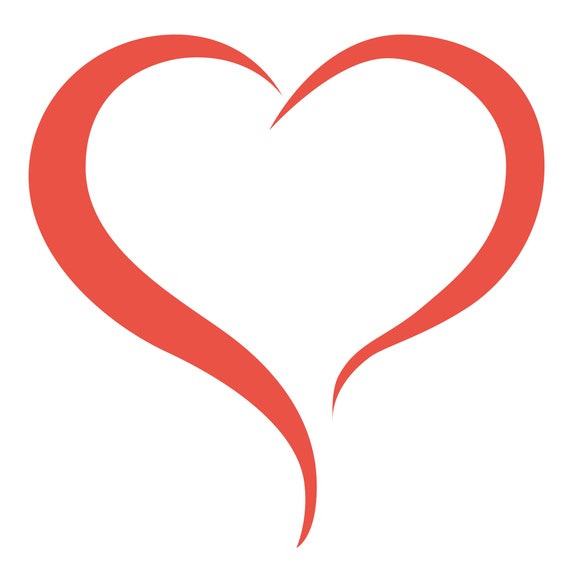 Download Heart Open Heart Heart svg open heart svg ai esp pdf | Etsy