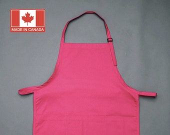 Rounded Apron → Cute, Pink, Baking Apron - Perfect for Baking, Kitchen, Promotions - Made in Canada