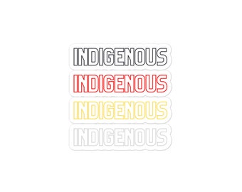 INDIGÈNE Couleurs sacrées Autocollants sans bulles