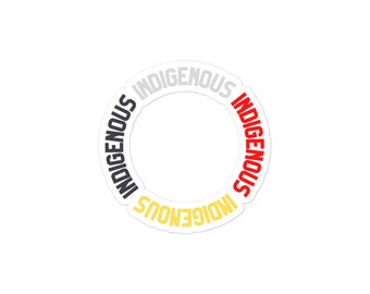 Roue médicinale autochtone Autocollants sans bulles