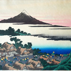 JAPANESE print Katsushika HOKUSAI, 36 views Mount Fuji 41, Ukiyo-e, authentic woodcut
