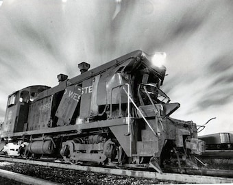 LOCOMOTIVE accident, Photo argentique Originale 1969, par HOWAR D. Simmons