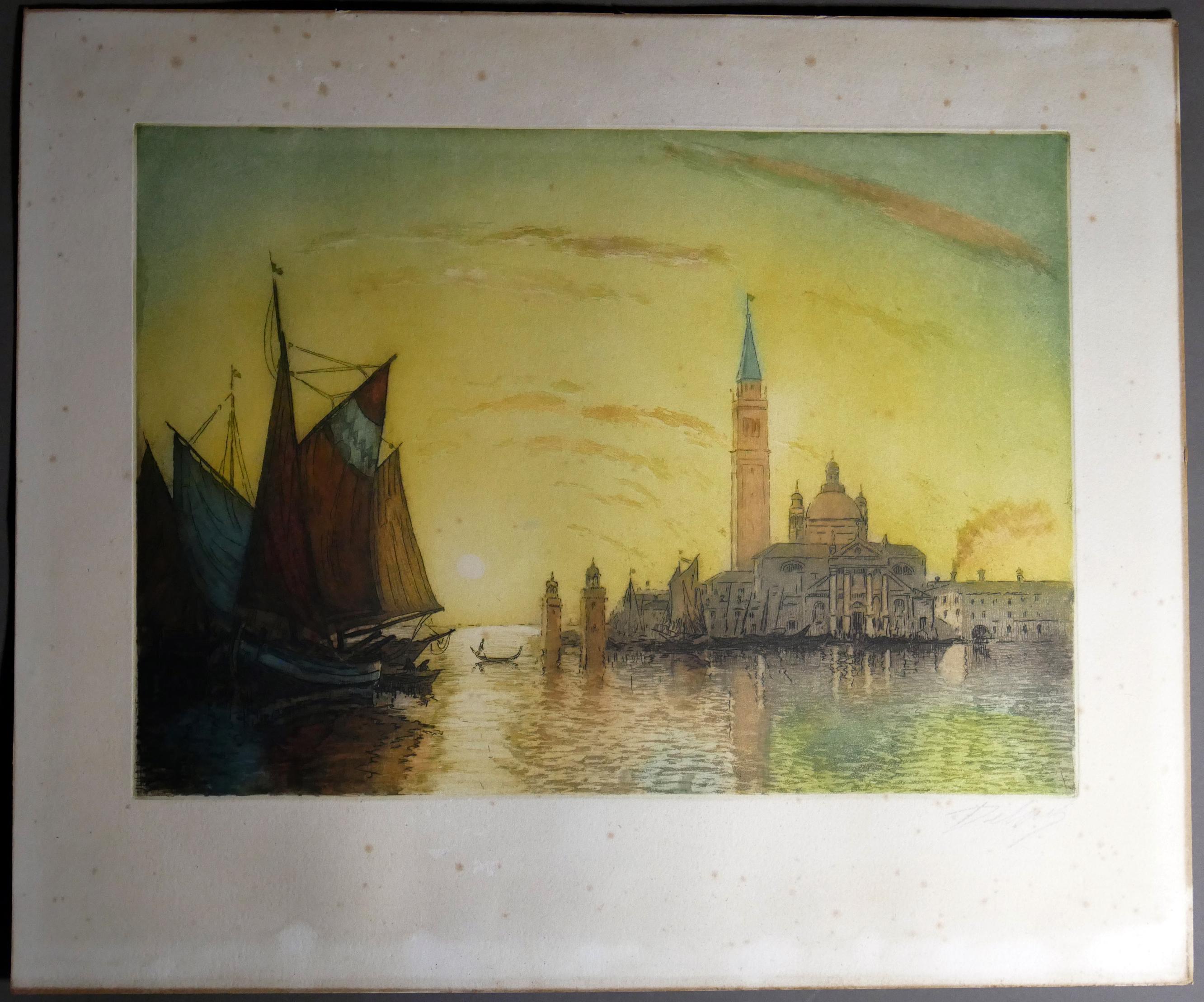 Venice lithograph - Etsy 日本