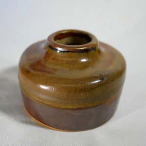 Ceramic vase signed C L handmade art pottery