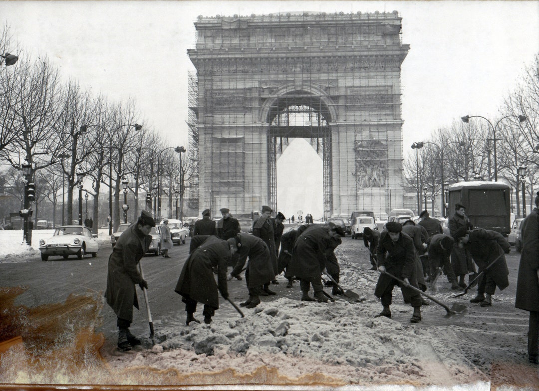 Photograph 1935 Arc De Triomphe PARIS, ORIGINAL Vintage Black and White ...