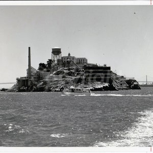 Photographie argentique ALCATRAZ, Californie 1974, ORIGNIALE noir et blanc vintage