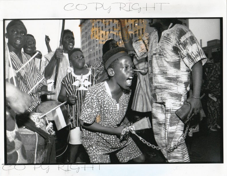 MANDELA/'s Harlem visit David TURNLEY capa Original Photo world press. Pulitzer Prize