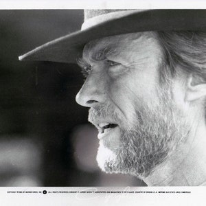 CLINT EATSWOOD Photo Original Print 1985, Pale Rider, Cannes Film Festival, 25.5 x 20.5 cm